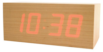 kikkerland wood clock